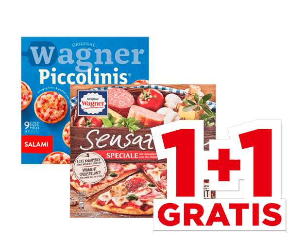Alle Wagner Piccolini’s of pizza’s sensazione | Bekijk aanbieding