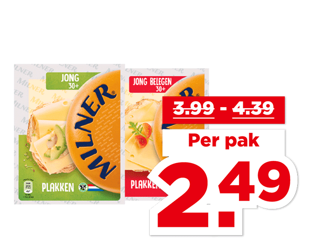 Milner Kaas 30+ plakken | Bekijk aanbieding