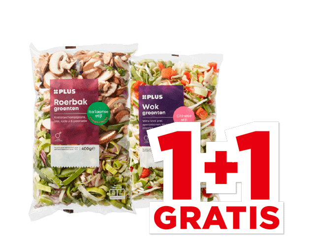 PLUS Roerbak- of wokgroenten | Bekijk aanbieding
