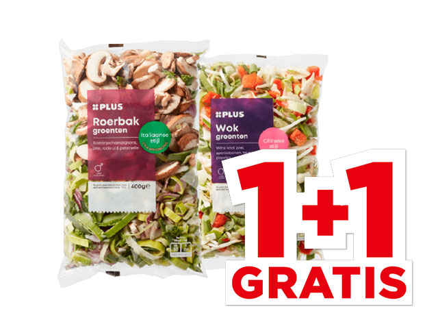 PLUS Roerbak- of wokgroenten | Bekijk aanbieding