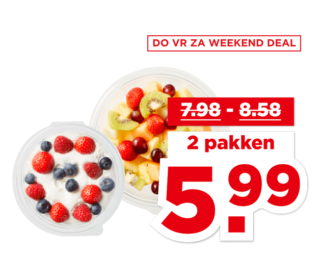 PLUS Vers gesneden fruit of fruitpunch of luchtige yoghurt met fruit | Bekijk aanbieding