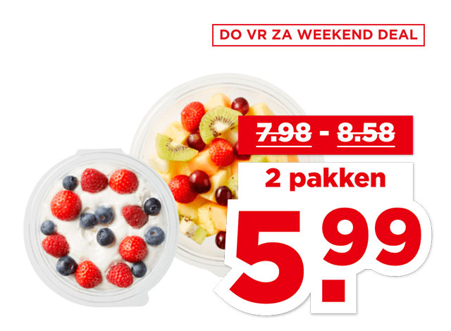 PLUS Vers gesneden fruit of fruitpunch of luchtige yoghurt met fruit | Bekijk aanbieding