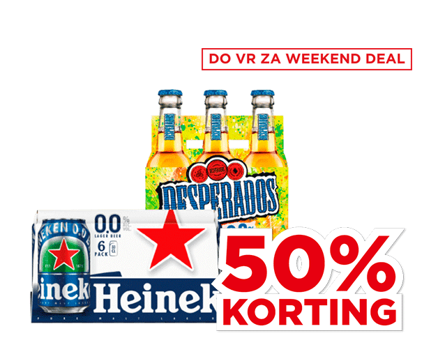 Heineken 0.0% of Desperados 0.0% | Bekijk aanbieding