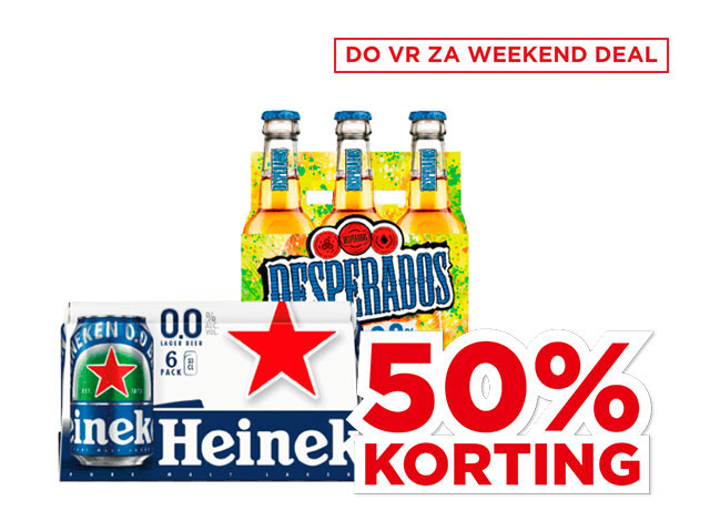 Heineken 0.0% of Desperados 0.0% | Bekijk aanbieding