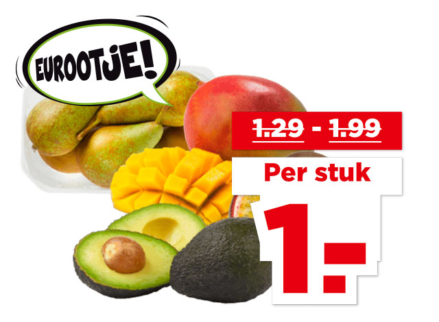 PLUS Mango, avocado, passievrucht of Nederlandse handperen Conference | Bekijk aanbieding