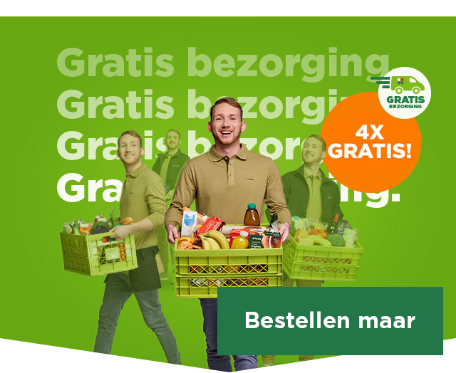 Gratis bezorging. 4X GRATIS! | Bestellen maar