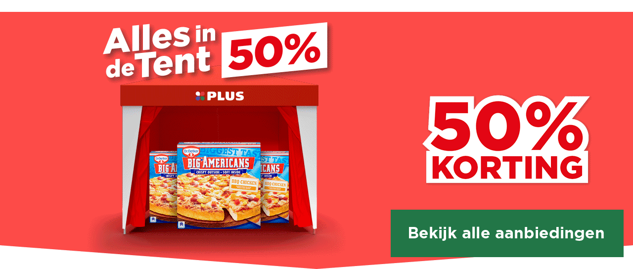 Alles in de Tent 50% | Bekijk alle aanbiedingen