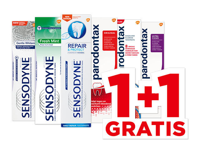 Sensodyne of Parodontax tandpasta | Bekijk aanbieding Sensodyne of Parodontax tandpasta | Bekijk aanbieding