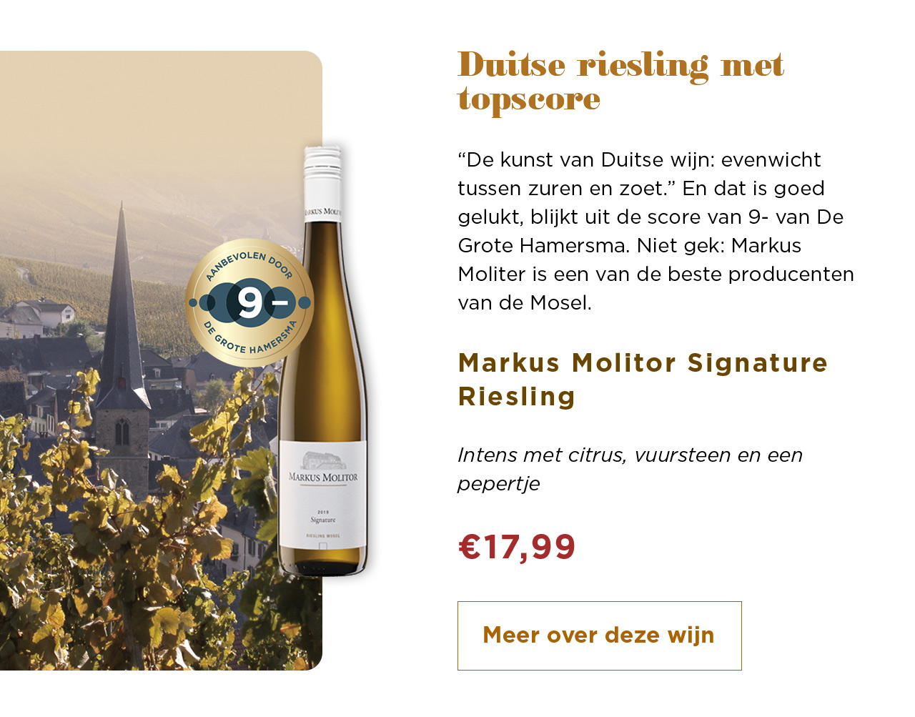 Duitse riesling met topscore | Markus Molitor Signature Riesling voor € 17,99 | Meer over deze wijn