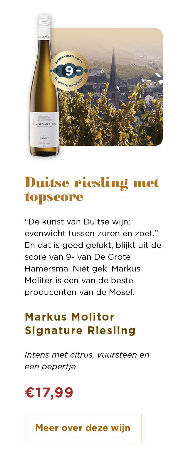Duitse riesling met topscore | Markus Molitor Signature Riesling voor € 17,99 | Meer over deze wijn