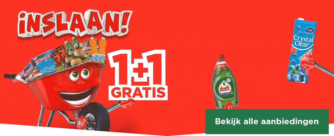 Inslaan! Heel veel producten 1+1 gratis | Bekijk aanbiedingen