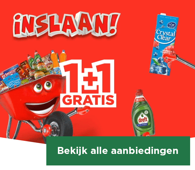 Inslaan! Heel veel producten 1+1 gratis | Bekijk aanbiedingen
