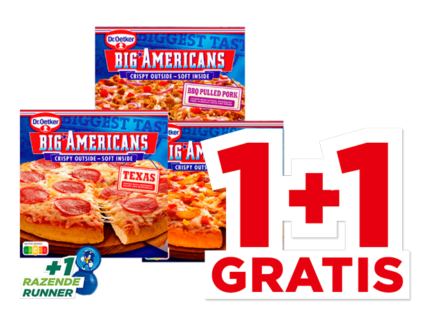 Dr. Oetker Big American pizza’s | Bekijk aanbieding Dr. Oetker Big American pizza’s | Bekijk aanbieding