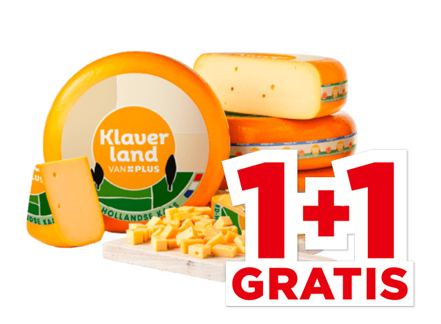 PLUS Klaverland Kaas 48+ of boerenbuiten kaas 50+ stukken | Bekijk aanbieding PLUS Klaverland Kaas 48+ of boerenbuiten kaas 50+ stukken | Bekijk aanbieding