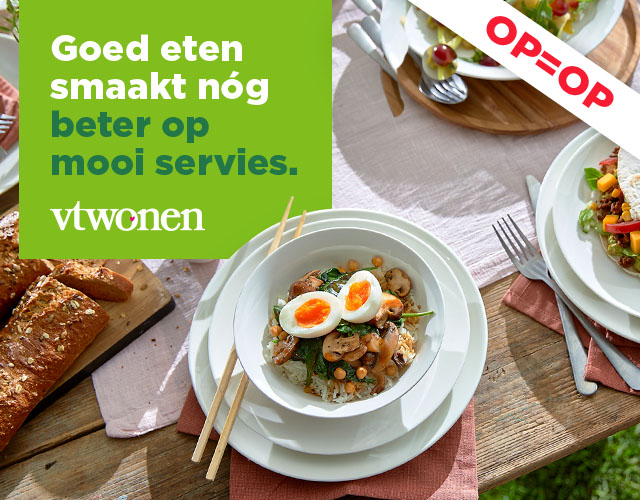 Goed eten smaakt nog beter op mooi servies | vtwonen | Ontdek spaaractie