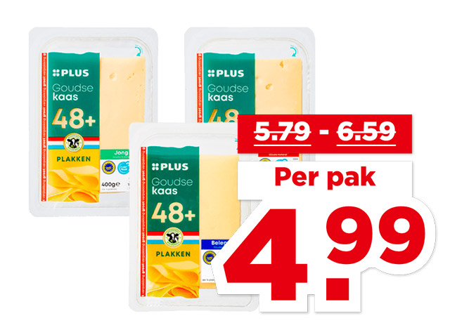 PLUS Goudse Kaas 48+ plakken | Bekijk aanbieding PLUS Goudse Kaas 48+ plakken | Bekijk aanbieding