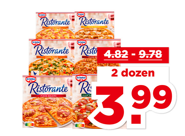 Alle Dr. Oetker Ristorante pizza's | Bekijk aanbieding Alle Dr. Oetker Ristorante pizza's | Bekijk aanbieding