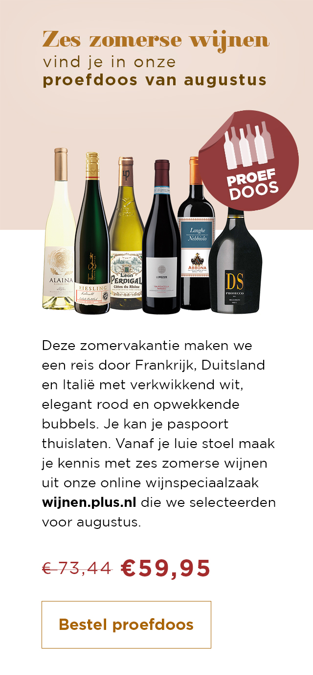 Maak kennis met de zes zomerse wijnen uit de proefdoos van augustus | van € 73,44 voor € 59,95