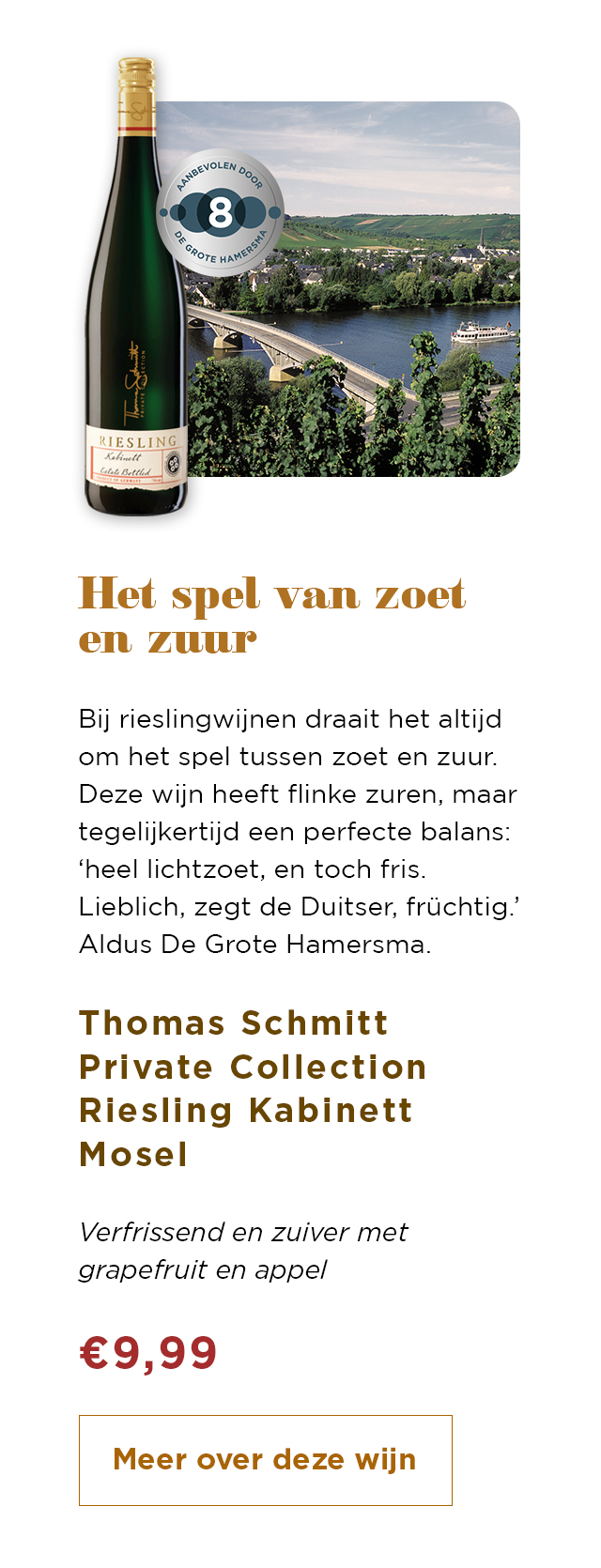 Het spel van zoet en zuur | Thomas Schmitt Private Collection Riesling Kabinett Mosel | Meer over deze wijn