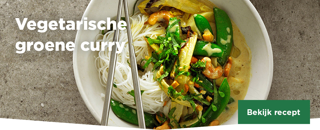 Vegetarische groene curry | Bekijk recept