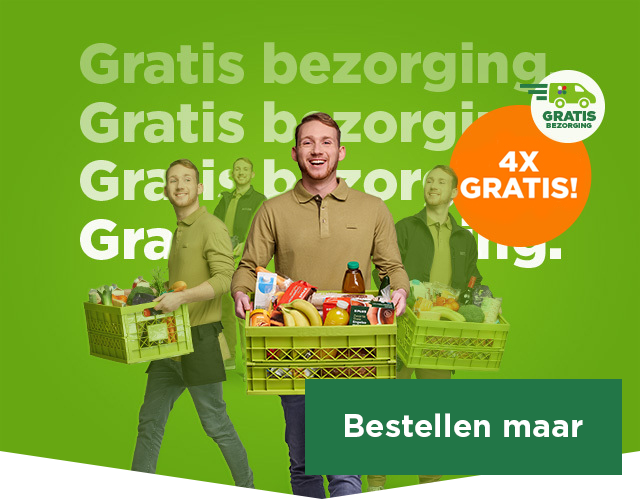 Gratis bezorging. 4X GRATIS! | Bestellen maar