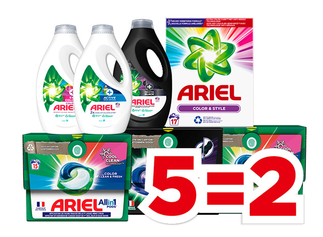 Ariel wasmiddel | Bekijk aanbieding