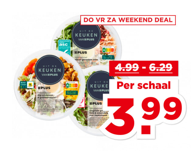 Uit de Keuken van PLUS Saladebowls | Bekijk aanbieding