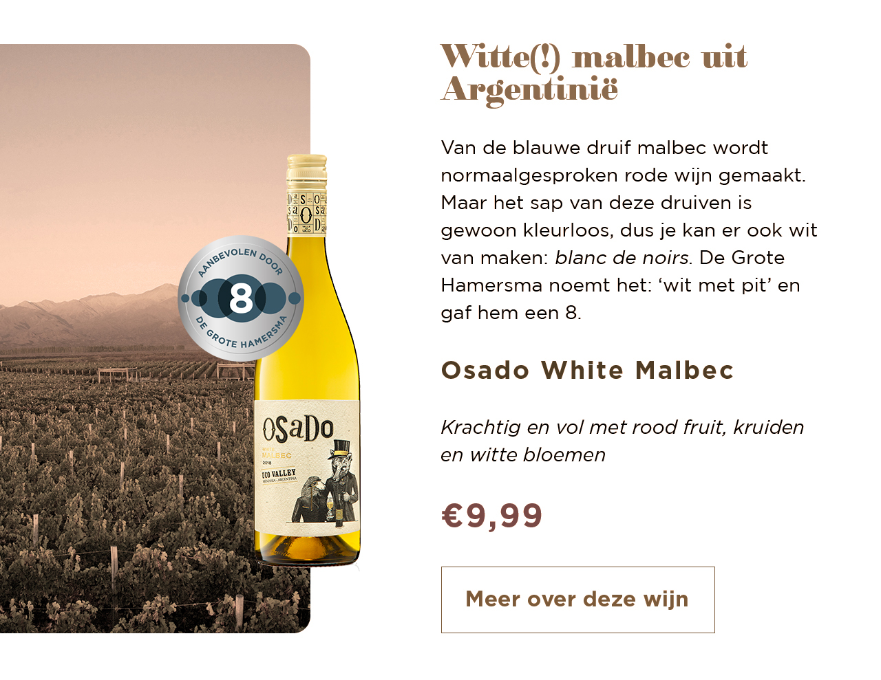 Witte(!) malbec uit Argentinië | Osado White Malbec | Meer over deze wijn