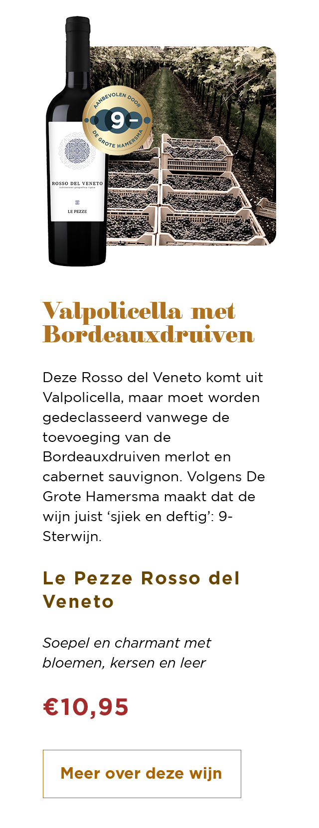 Valpolicella met Bordeauxdruiven | Le Pezze Rosso del Veneto | Meer over deze wijn