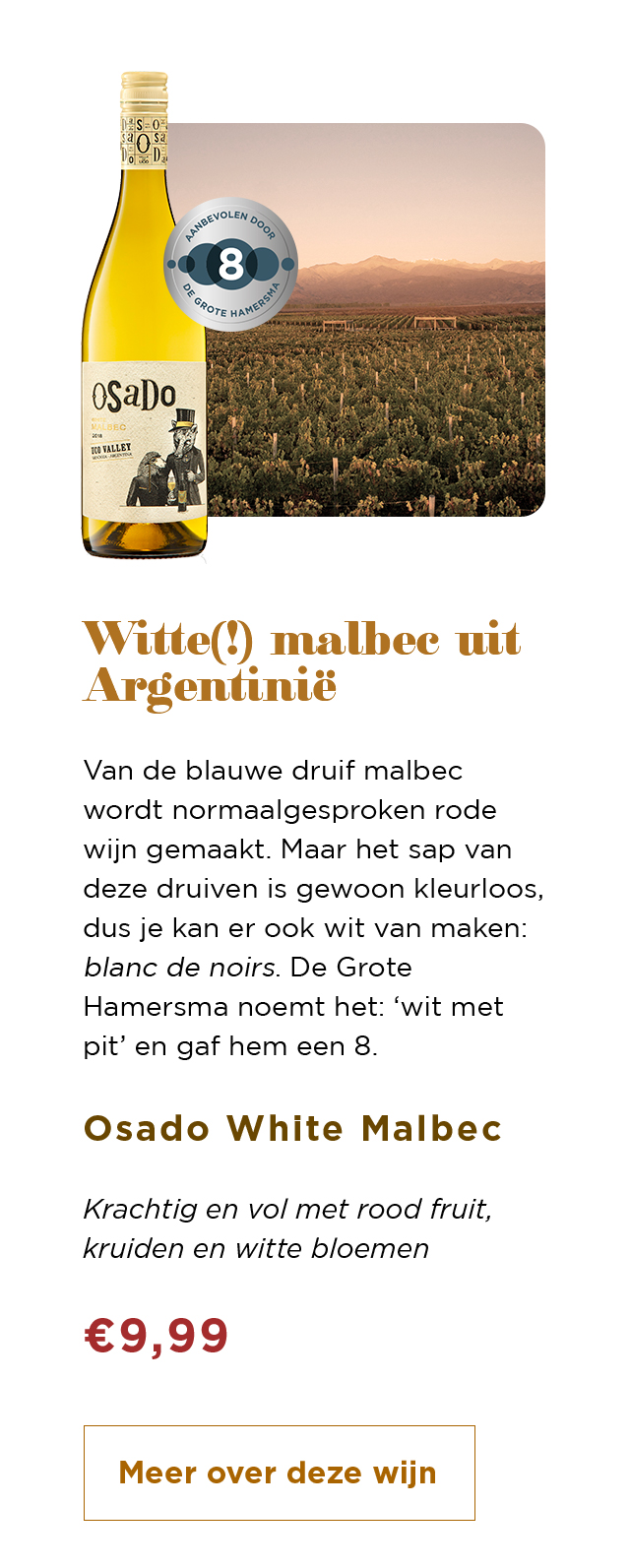 Witte(!) malbec uit Argentinië | Osado White Malbec | Meer over deze wijn
