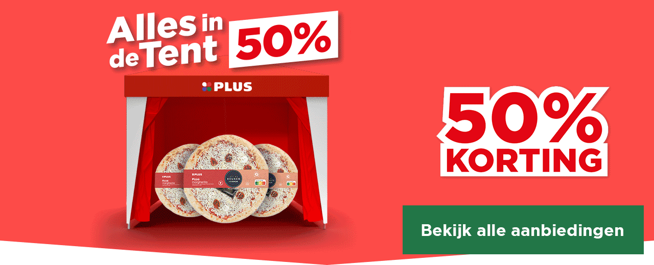 Alles in de tent 50% | 50% korting | Bekijk alle aanbiedingen