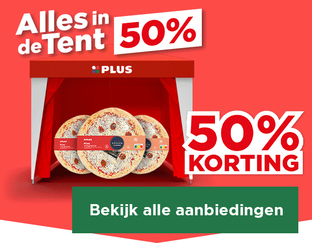 Alles in de tent 50% | 50% korting | Bekijk alle aanbiedingen