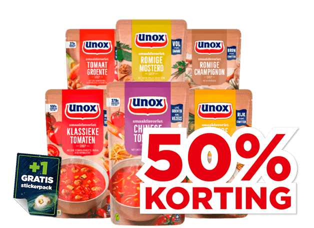 Unox Soep in zak | Bekijk aanbieding