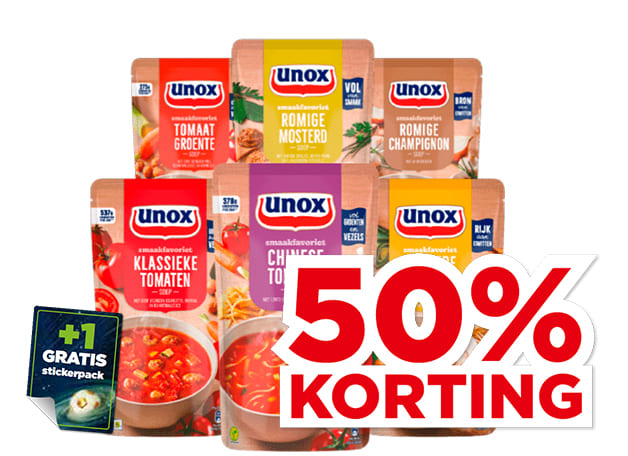 Unox Soep in zak | Bekijk aanbieding