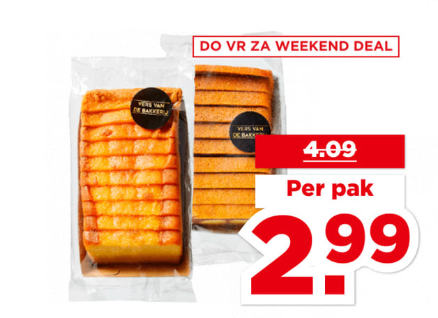 Gesneden roomboter of marmer cake | Bekijk aanbieding