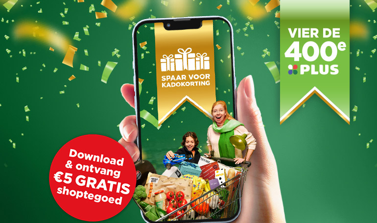 Ontvang 5 euro shoptegoed | Download de app