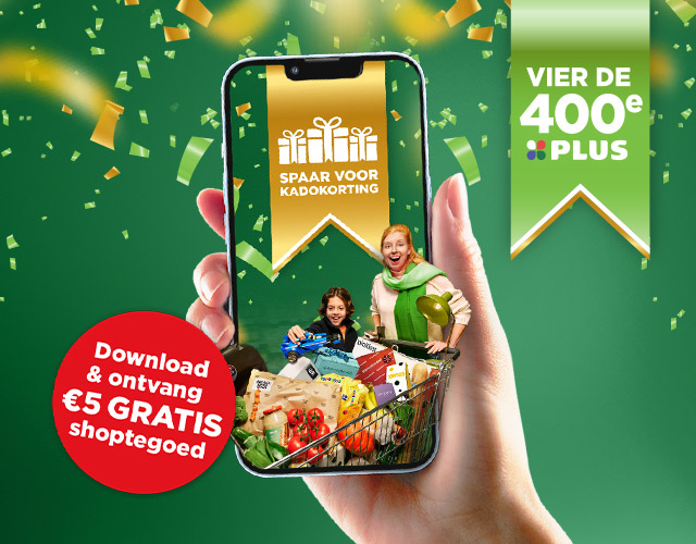 Ontvang 5 euro shoptegoed | Download de app