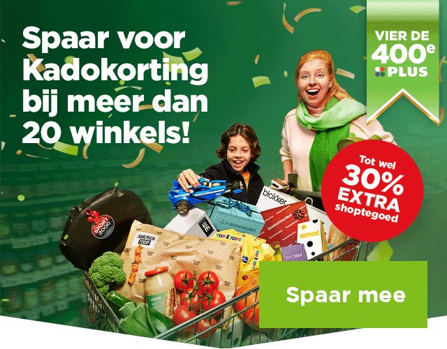 Spaar voor Kadokorting bij meer dan 20 winkels! | Spaar mee