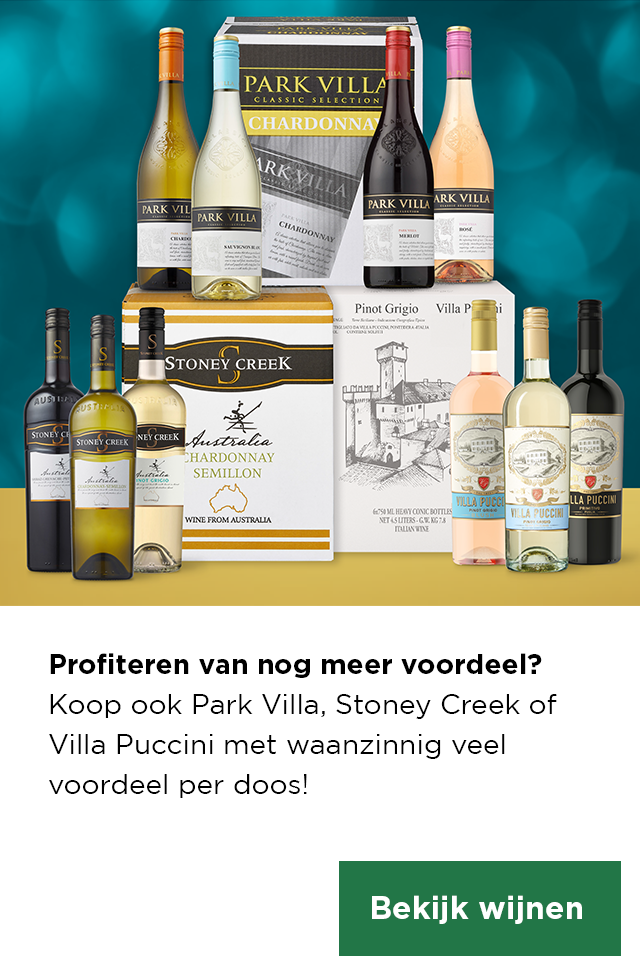 Profiteren van nog meer voordeel? Koop ook Park Villa, Stoney Creek of Villa Puccini met waanzinnig veel voordeel per doos!