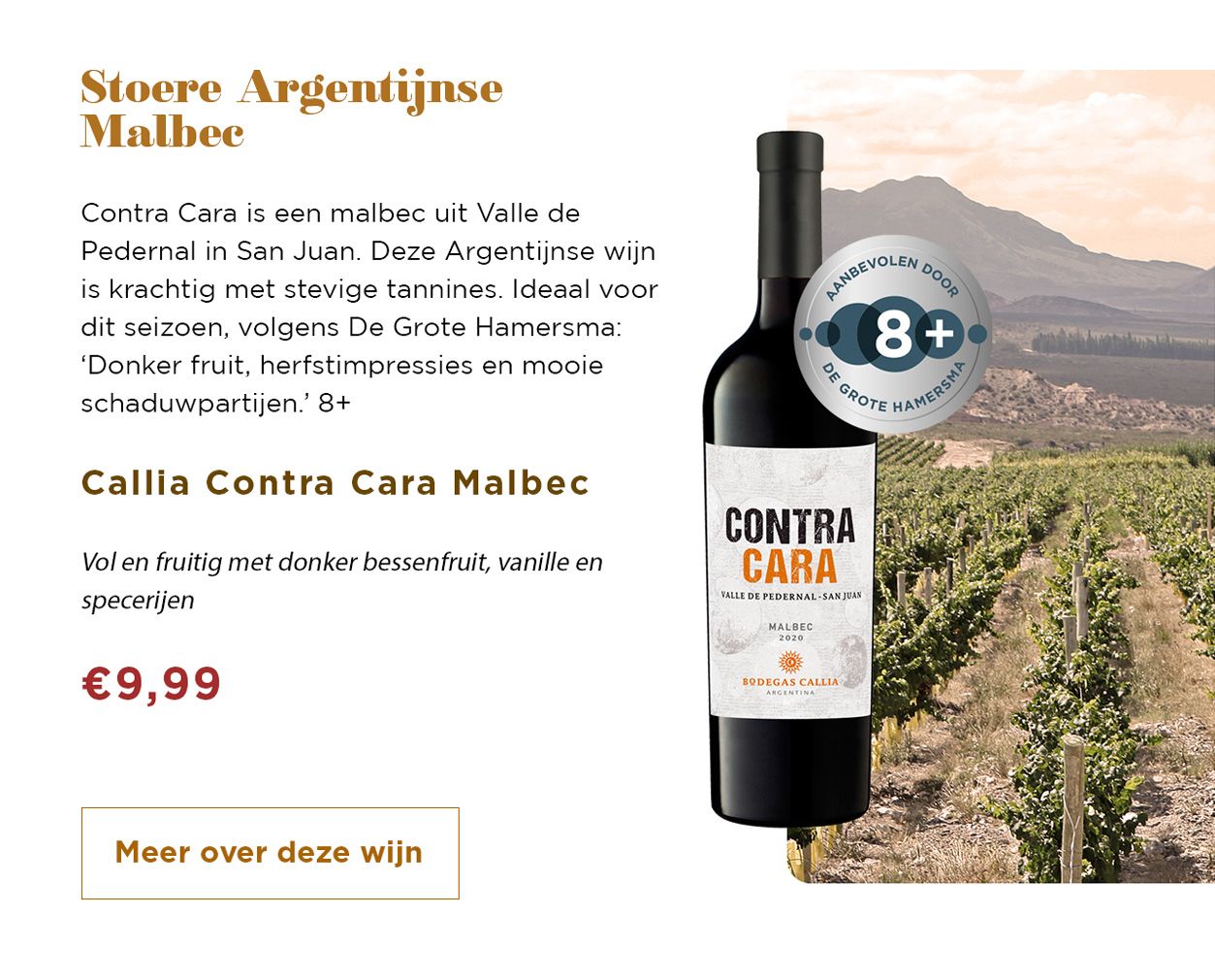 Stoere Argentijnse Malbec | Callia Contra Cara Malbec | Meer over deze wijn