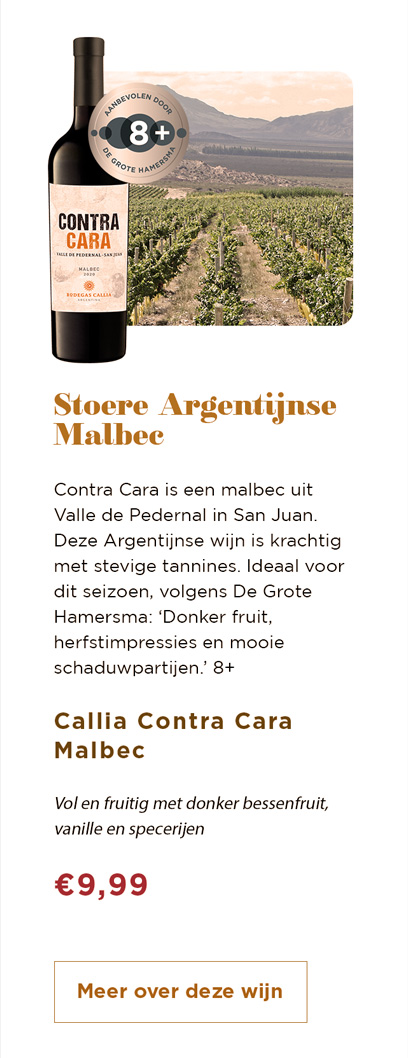 Stoere Argentijnse Malbec | Callia Contra Cara Malbec | Meer over deze wijn