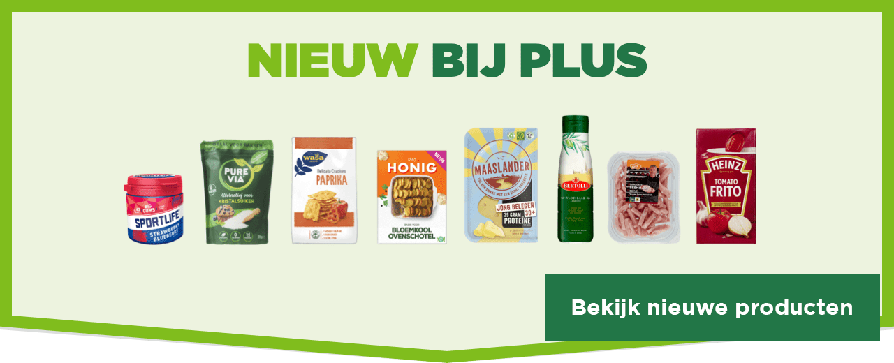 Nieuw bij PLUS | Bekijk nieuwe producten