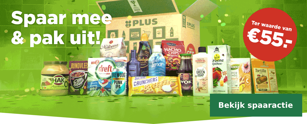 Nieuw bij PLUS | Bekijk spaaracties
