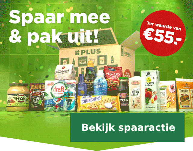 Nieuw bij PLUS | Bekijk spaaracties