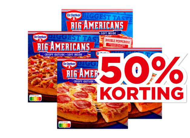 Alle Dr. Oetker Big Americans pizza’s | Bekijk aanbieding