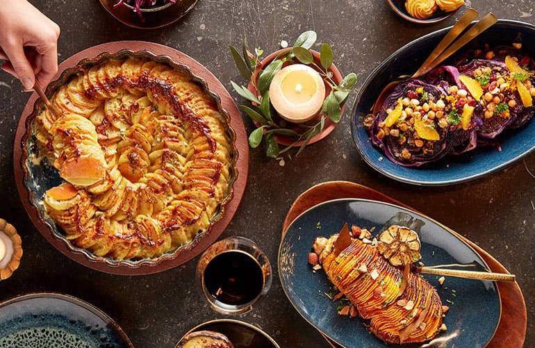 Zet een vegetarisch kerstmenu op tafel | Bekijk recepten