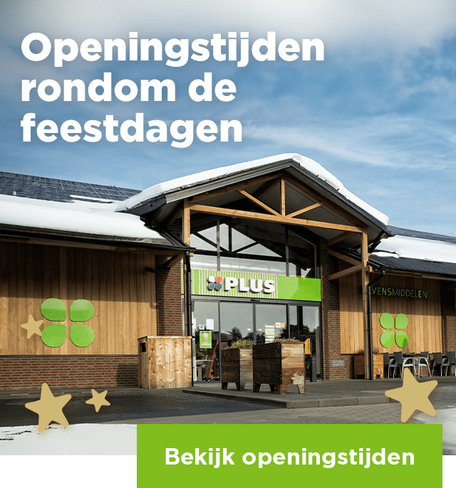 Openingstijden rondom de feestdagen | Bekijk openingstijden
