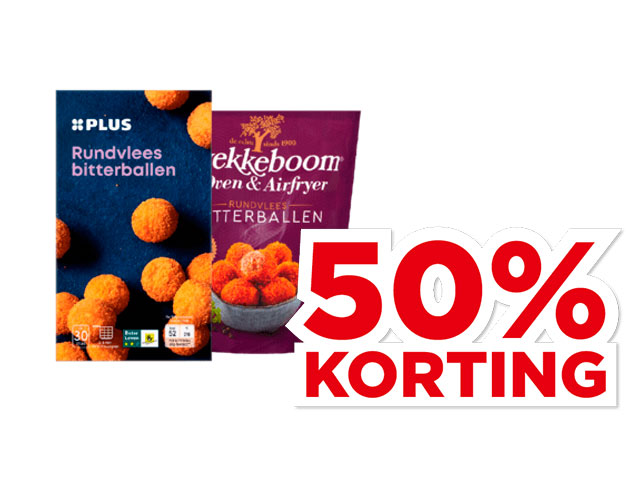 Alle PLUS of Kwekkeboom Bitterballen | Bekijk aanbieding