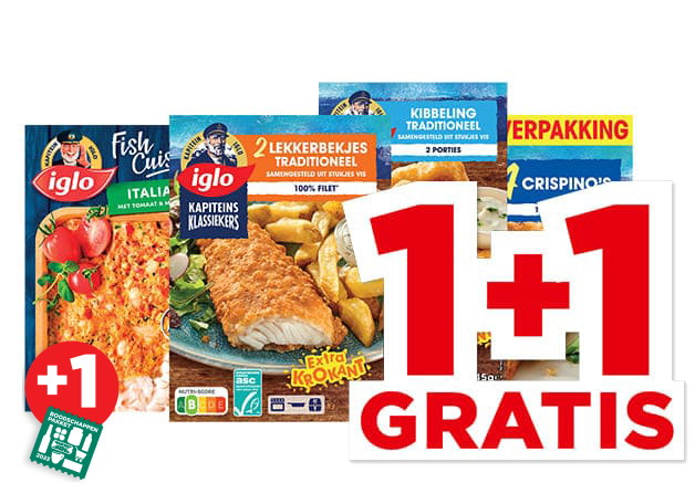 Alle Iglo Kapitein klassiekers, fish cuisine of groente-idee | Bekijk aanbieding