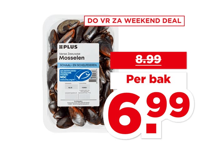PLUS Oosterschelde mosselen | Bekijk aanbieding